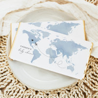 CARMEN Blue Map Adventure Baby Shower