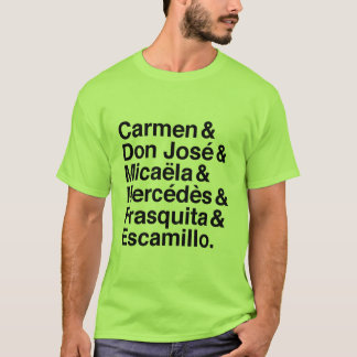 Carmen characters t-shirt