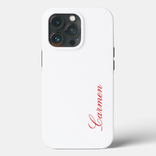 Carmen - customize it with your name iPhone cover (Back)