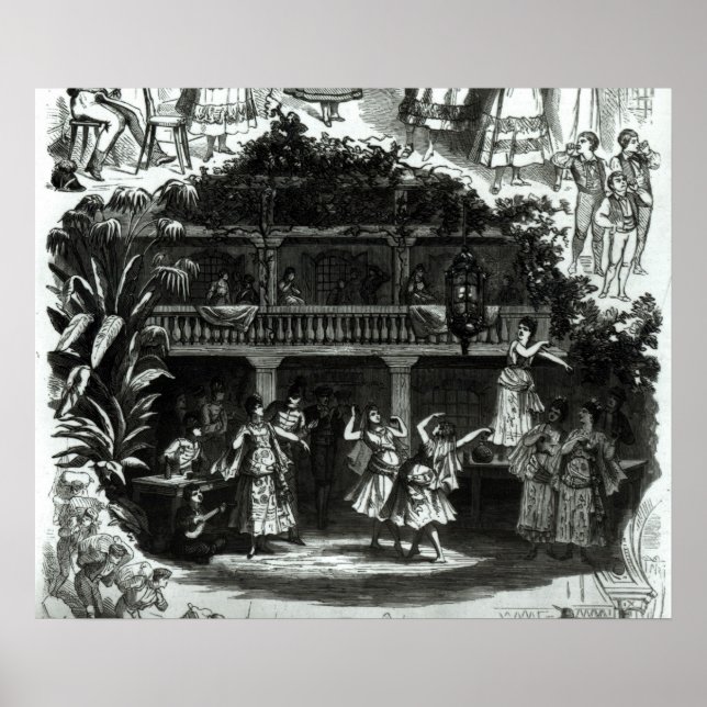 Carmen in the Lilas Pastia tavern Poster (Front)
