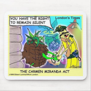 Carmen Mirand Act Funny Gifts & Collectibles Mouse Pad