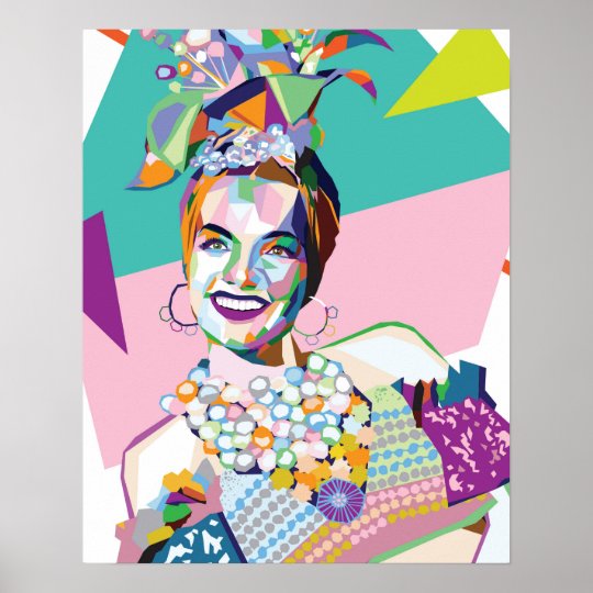Carmen Miranda brings color to the room Poster | Zazzle.com
