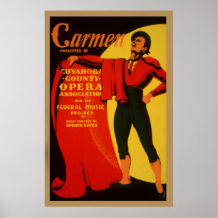 Carmen Opera Federal Music Project WPA Vintage Poster