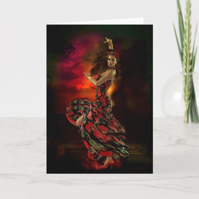 Carmen Spanish Dancer Card (Front)
