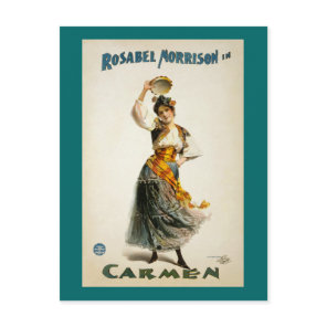 Carmen, The Opera 1896 Postcard