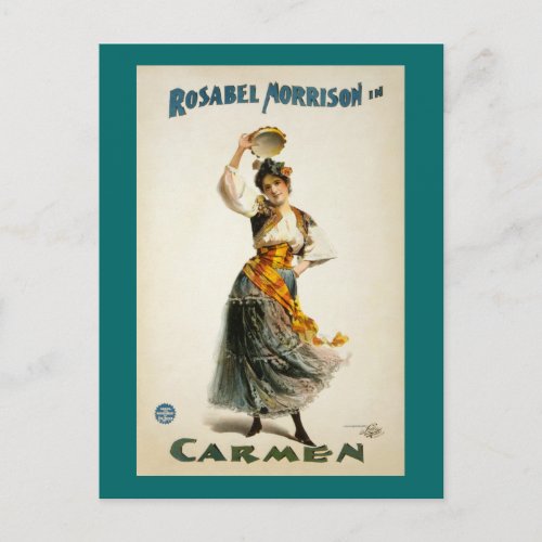 Carmen The Opera 1896 Postcard