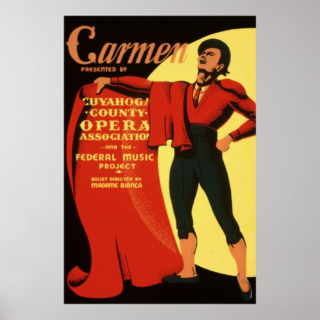 Carmen, the Opera Poster (Front)