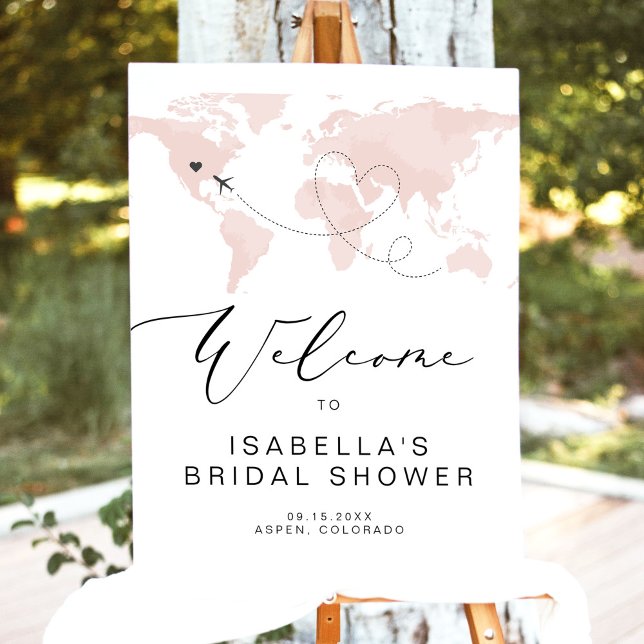 CARMEN Travel Themed Bridal Shower Welcome Sign (Creator Uploaded)