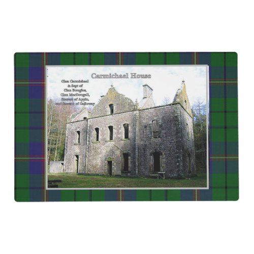 Carmichael House  Carmichael Clan Tartan Placemat