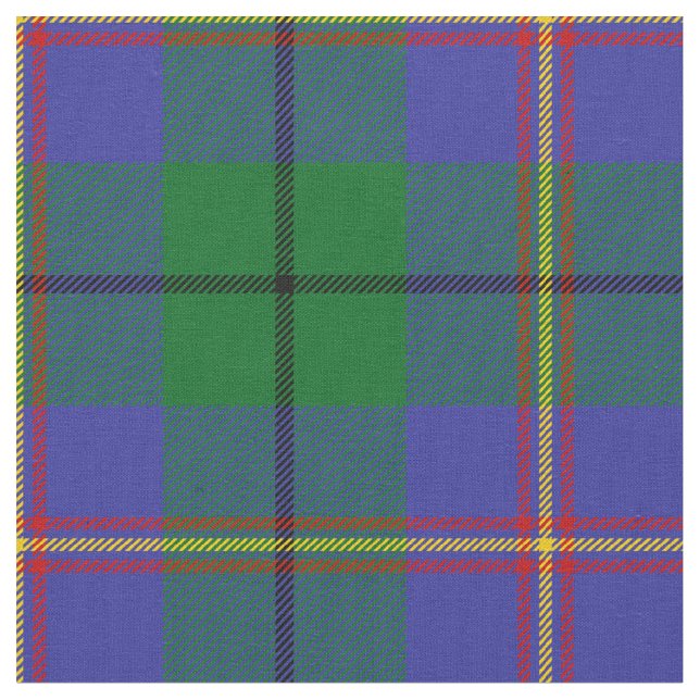 Carmichael Scottish Clan Tartan Fabric (Close Up)
