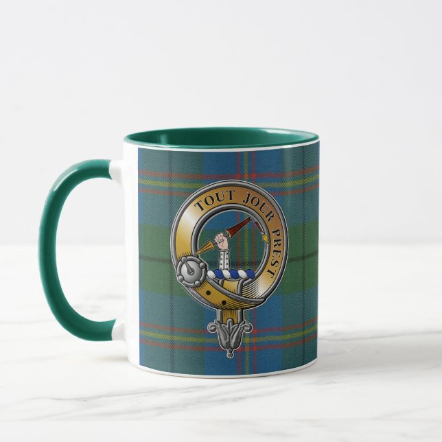 Carmichael Tartan & Badge Mug (Left)