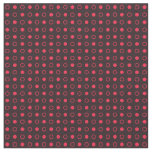 carmine pink and coffee bean geometric fabric