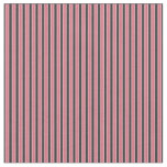 Carmine Pink, Charcoal and Flamingo Pink Stripes Fabric