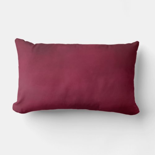 Carmine Red Soft Pastel Color Tone Lumbar Pillow