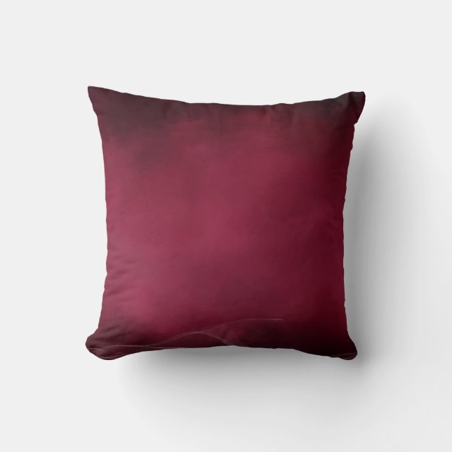 Carmine Red Soft Pastel Color Tone Throw Pillow (Front)