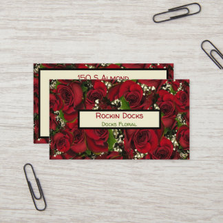 Carmine Roses Business Card