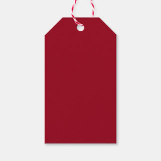 Carmine (solid color) Gift Tags