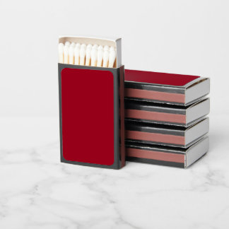 Carmine (solid color) Matchboxes