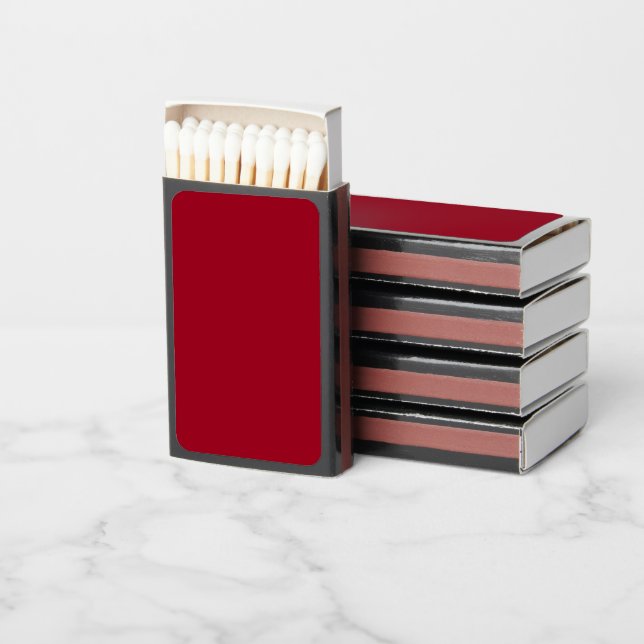  Carmine (solid color)  Matchboxes (Stacked)