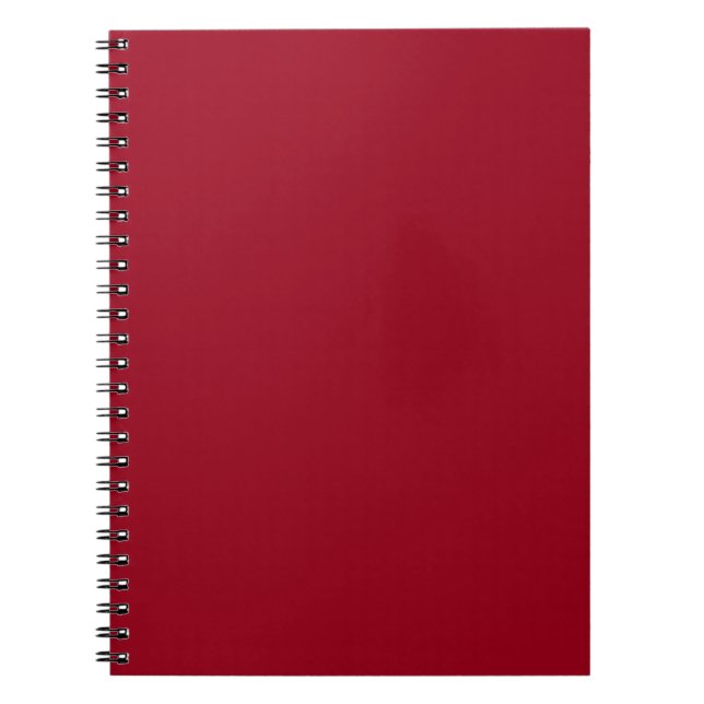  Carmine (solid color)  Notebook (Front)