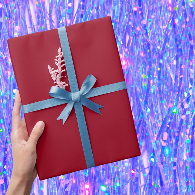 Carmine Solid Color Wrapping Paper (Creator Uploaded)