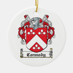 Carmody Family Crest Ceramic Ornament