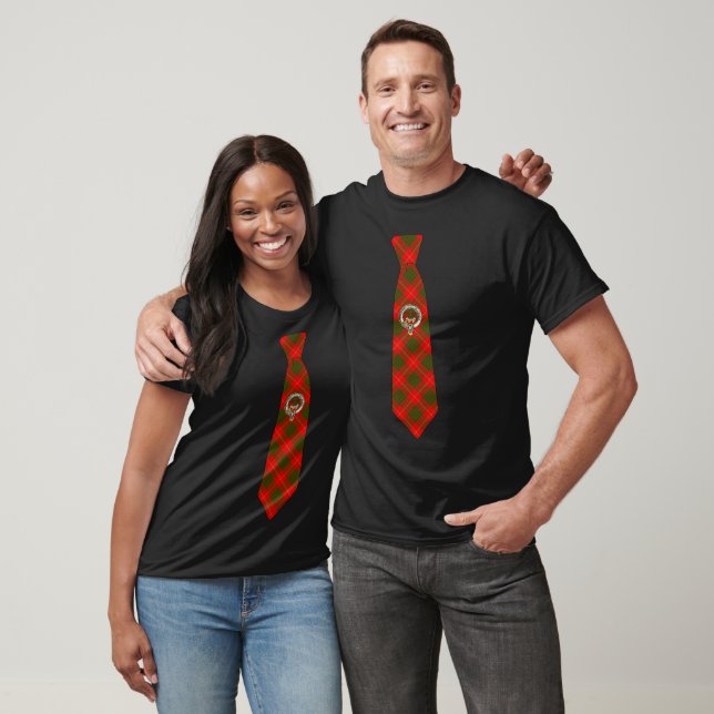 Carmon Scottish Badge & Tartan Necktie  T-Shirt (Unisex)