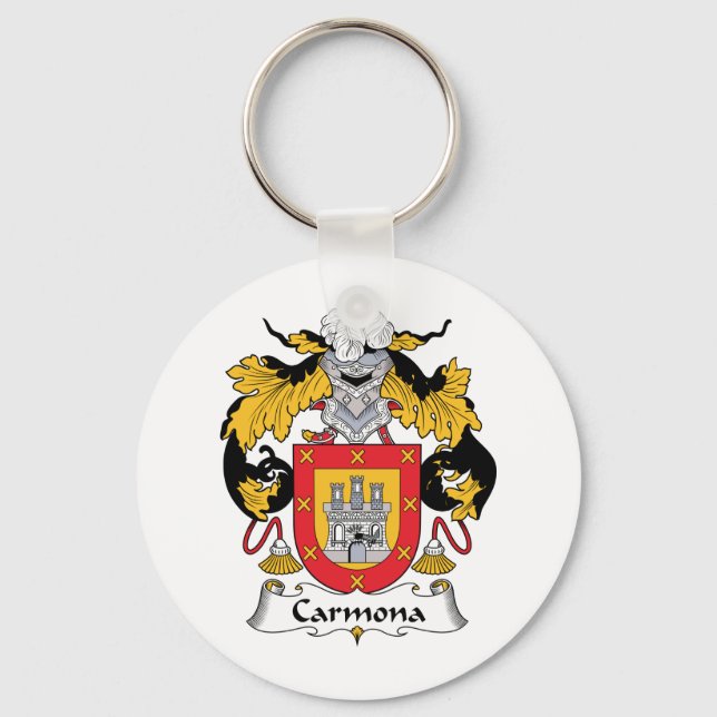 Carmona Family Crest Keychain (Front)
