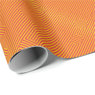 Carnaby orange wrapping paper