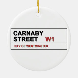 Carnaby Street London England - Swinging! Ceramic Ornament