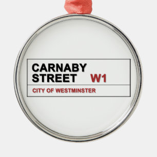 Carnaby Street London England - Swinging! Metal Ornament