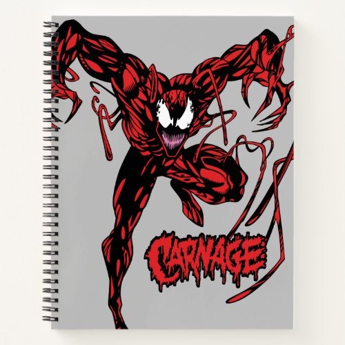 Carnage Jumping Down Notebook