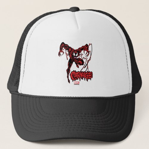 Carnage Jumping Down Trucker Hat