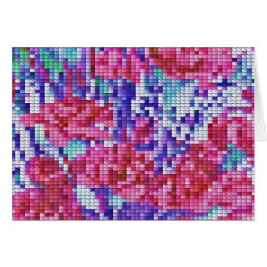 Carnation Cross Stitch Cards (Front Horizontal)