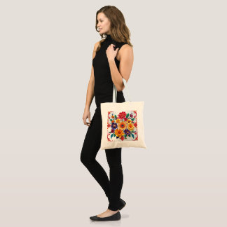 Carnation Energy Pink, Red & White  5D Oil Paint  Tote Bag