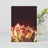 Carnation Fire invitations (Standing Front)