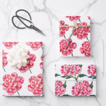 Carnation Floral Watercolor Elegant Mother's Day