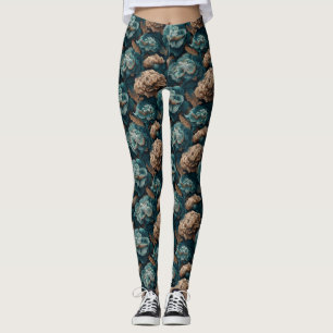  Carnation Flower Cardio Carnation Charm  Leggings