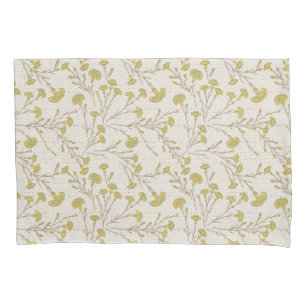 carnation flower cottagecore rustic farmhouse pillow case