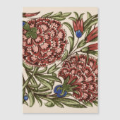 Carnation Flower Tile Antique Rustic Art (Front)