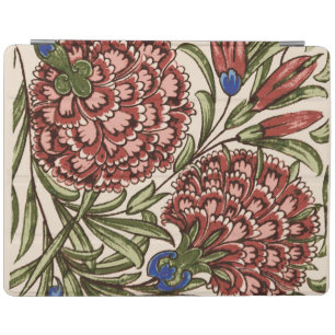 Carnation Flower Tile Antique Rustic Art iPad Smart Cover