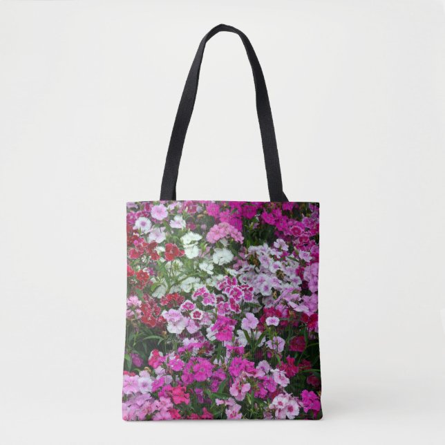 Carnation flowers tote bag (Front)