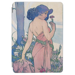 Carnation (Four Flowers), Alphonse Mucha iPad Air Cover