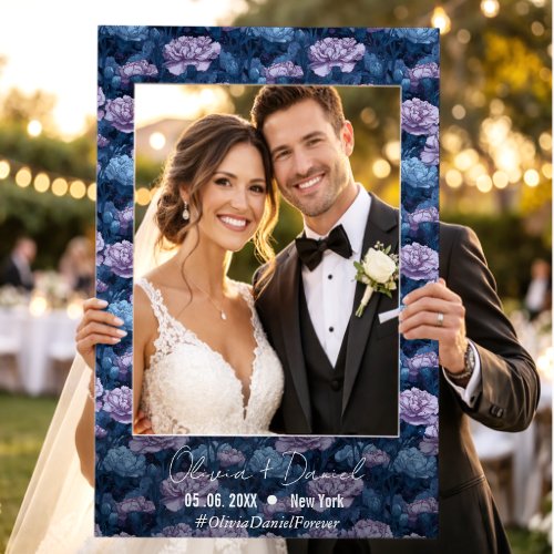 Carnation Inspired Bride And Groom Selfie Unique Frame