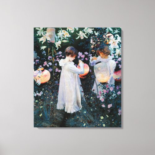 Carnation Lily Lily Rose by John Sargent Canvas Print