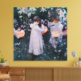 Carnation Lily Lily Rose by John Singer Sargent Canvas Print