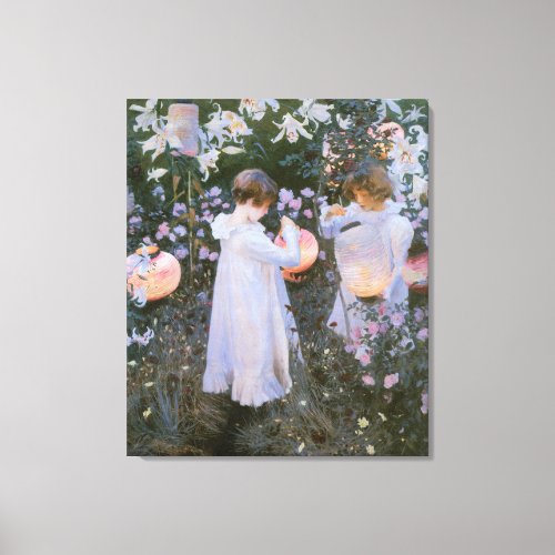 Carnation Lily Lily Rose By John Singer Sargent Canvas Print