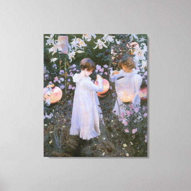 Carnation, Lily, Lily, Rose By John Singer Sargent Canvas Print (Front)