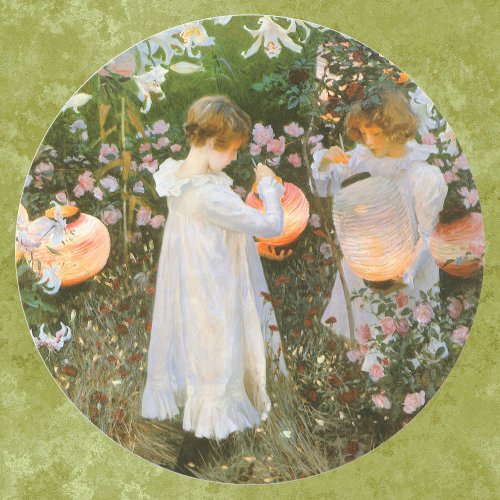 Carnation Lily Lily Rose By John Singer Sargent Classic Round Sticker