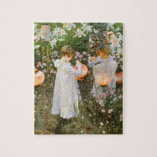 Carnation, Lily, Lily, Rose By John Singer Sargent Jigsaw Puzzle (Vertical)